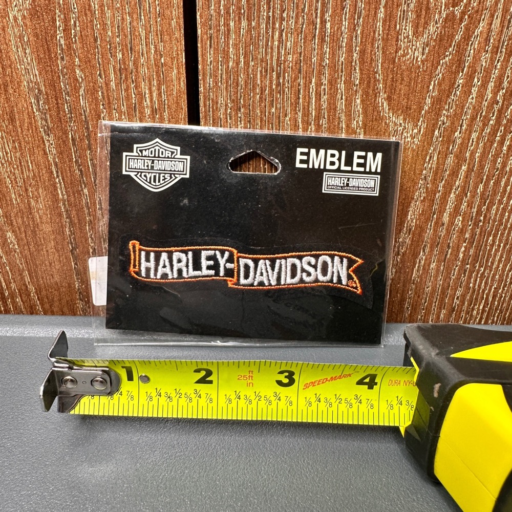 NEW 2007 Harley-Davidson 4" Embroidered Sew-On Banner Logo Patch Emblem Rare Y2K - Picture 6 of 7